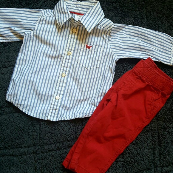 Carter's Other - Baby Boys Dress shirt And Pants Size 6 mths